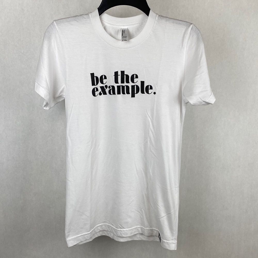 Ramble & Co Tshirt Be The Example Size XS White Black